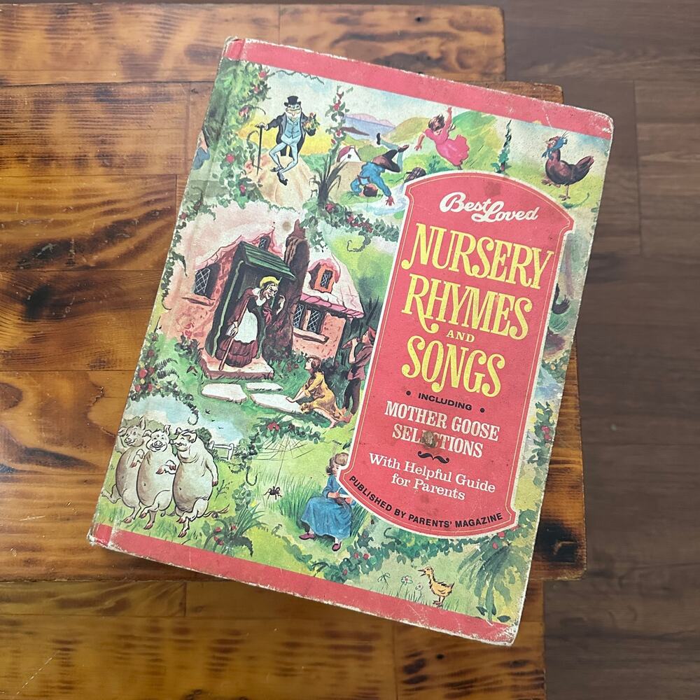 Vintage 1974 Best Loved Nursery Rhymes & Songs Hardcover Book